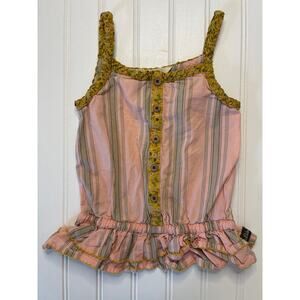 Matilda Jane X Joanna Gaines Tank Top Ruffles Buttons - Size Girl's 2T